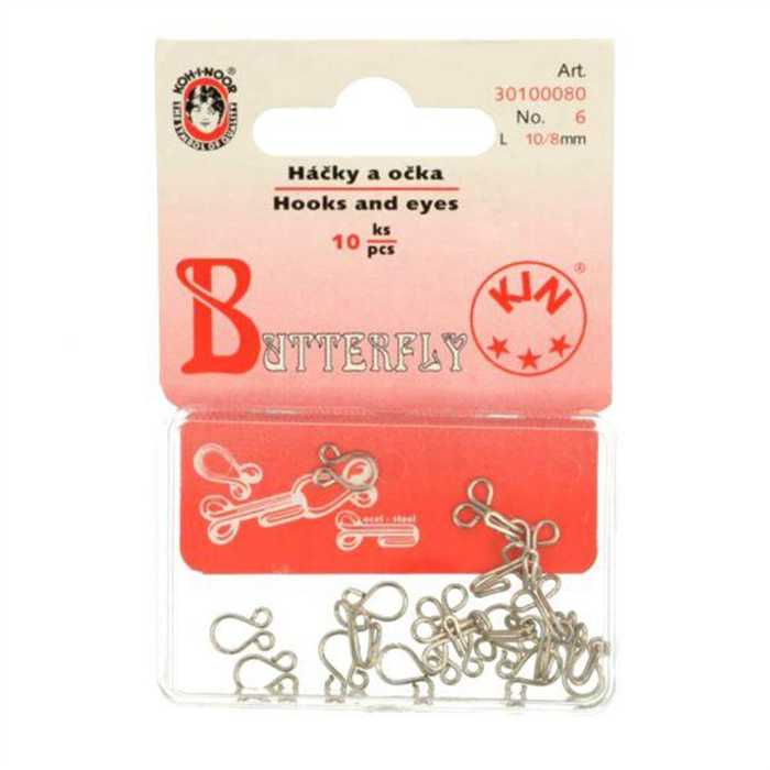 Agrafes à ressort 8 mm - Nickel Agrafes à ressort 8 mm - Nickel