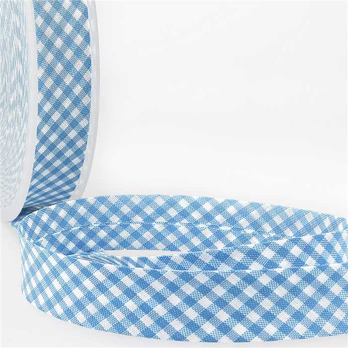 Biais Vichy Bleu ciel Biais Vichy Bleu ciel