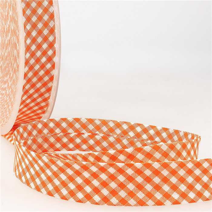 Biais Vichy Orange Biais Vichy Orange