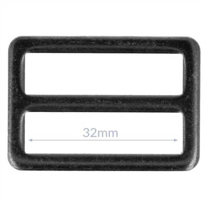 Boucle rectangulaire coulissante Métal 32 mm Boucle rectangulaire coulissante Métal 32 mm