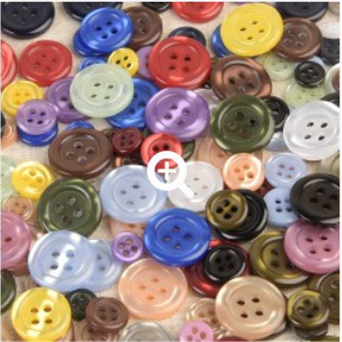 Bouton 4 trous nacré Bouton 4 trous nacré