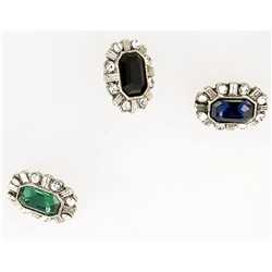 Bouton Bijou rectangle 14 mm