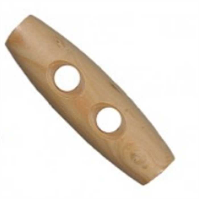 Bouton Bûchette bois clair 30 mm Bouton Bûchette bois clair 30 mm
