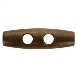 Bouton Bûchette bois foncé 25 mm