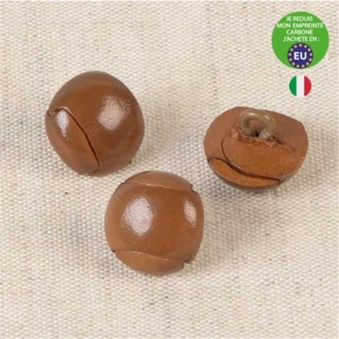 Bouton Cuir véritable 15 mm Bouton Cuir véritable 15 mm