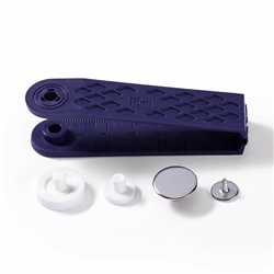 Bouton Jeans 17 mm Argent