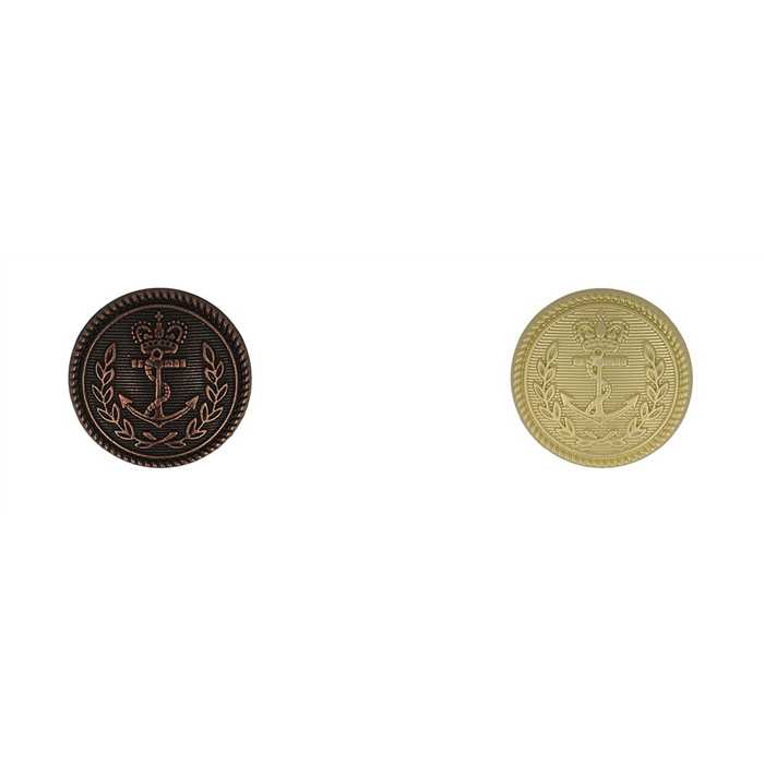 Bouton métal Ancre 23 mm Bouton métal Ancre 23 mm