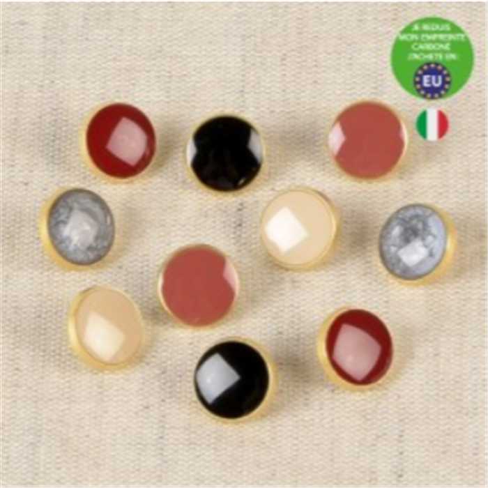 Bouton Métal laqué 11 mm Bouton Métal laqué 11 mm