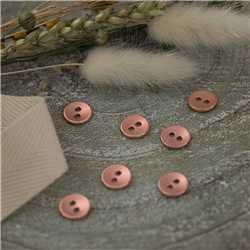 Bouton Metal lisse - Cuivre rosé