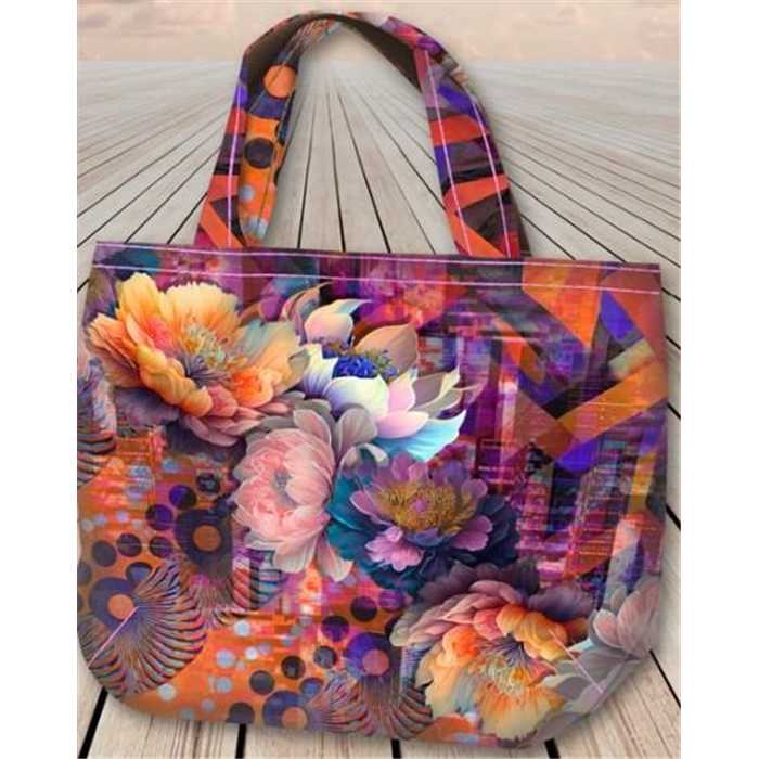 Canvas Floral Nightclub (panneau pour créer un sac réversible) Canvas Floral Nightclub (panneau pour créer un sac réversible)