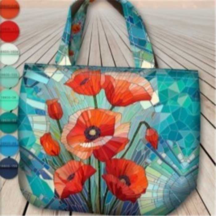 Canvas Poppy Adventure (panneau pour créer un sac réversible) Canvas Poppy Adventure (panneau pour créer un sac réversible)