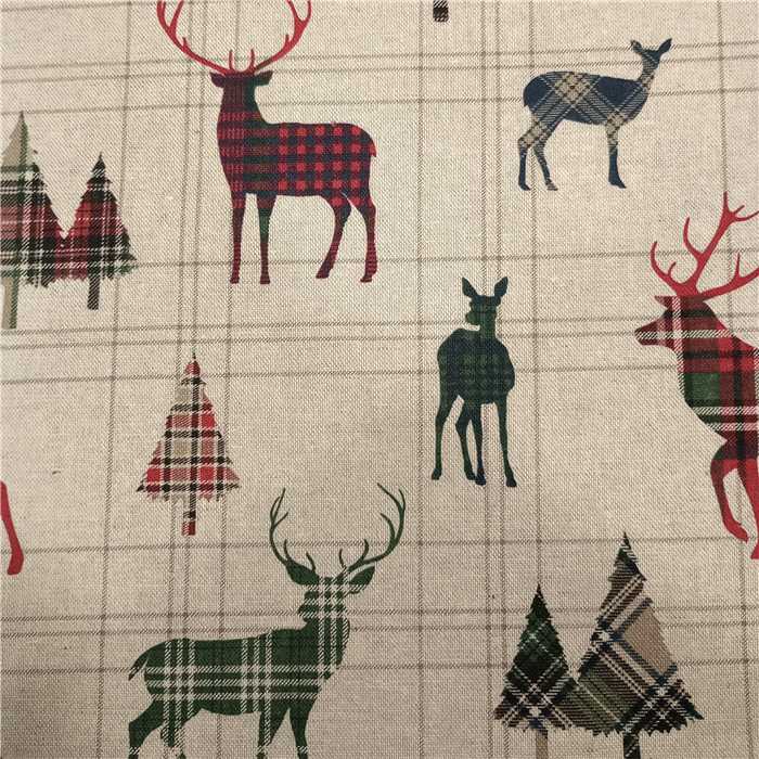 Canvas Scottish Christmas - Coupon de 1 m Canvas Scottish Christmas - Coupon de 1 m