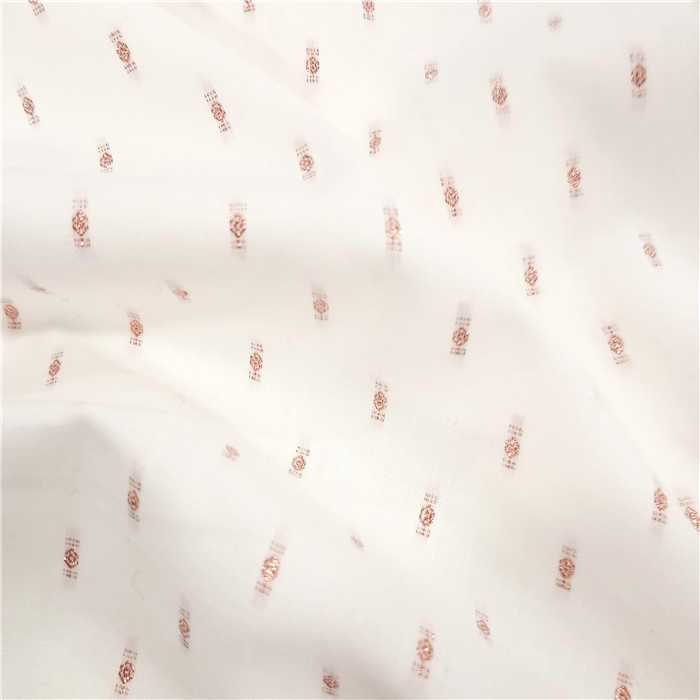 Coton brodé cuivre rosé Coton brodé cuivre rosé