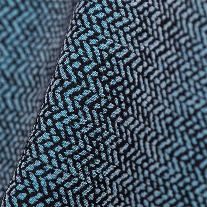 Coton imprimé chevrons Bleu canard Coton imprimé chevrons Bleu canard
