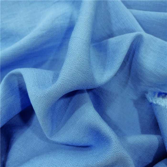 Crêpe de viscose Bleu ciel Crêpe de viscose Bleu ciel