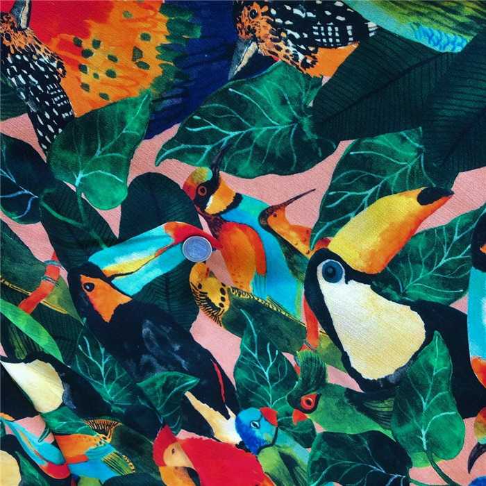 Crêpe Tropical Birds Crêpe Tropical Birds