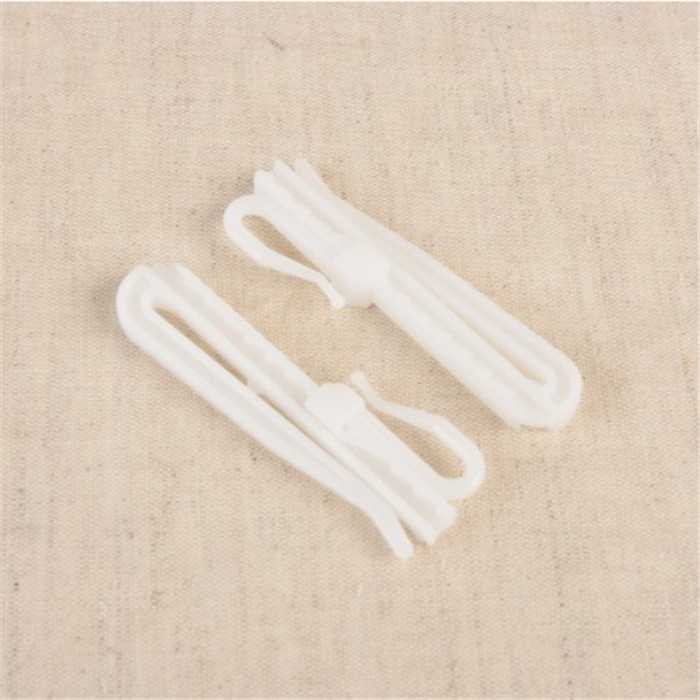 Crochets en plastique blanc réglables 7 cm Crochets en plastique blanc réglables 7 cm