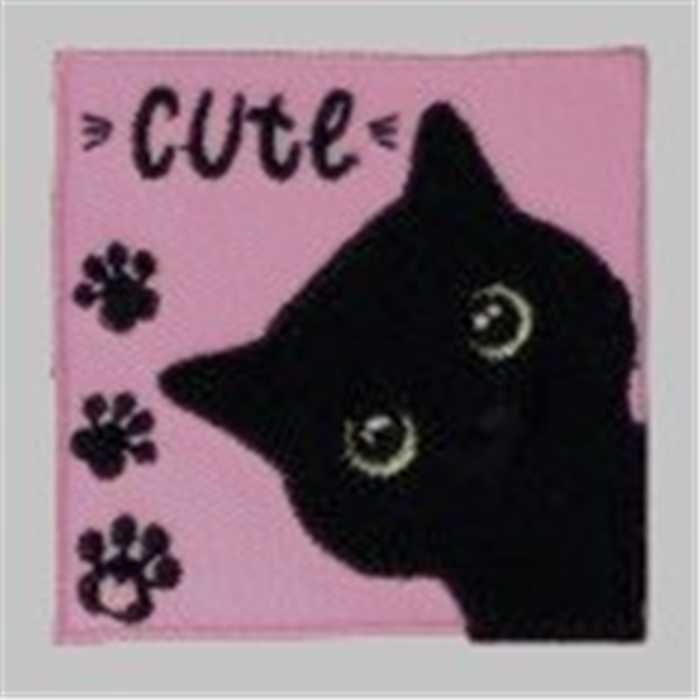 Ecusson Chat noir *** Ecusson Chat noir ***