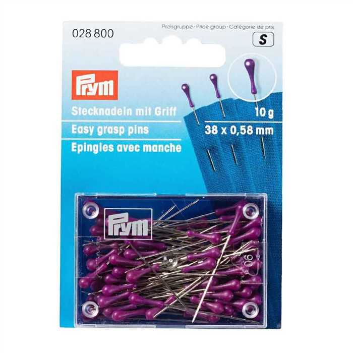 Epingles longues avec manche - 10 g Epingles longues avec manche - 10 g