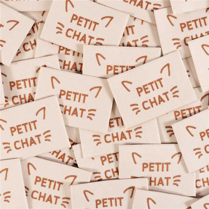 Etiquettes tissées "Petit Chat" Etiquettes tissées "Petit Chat"