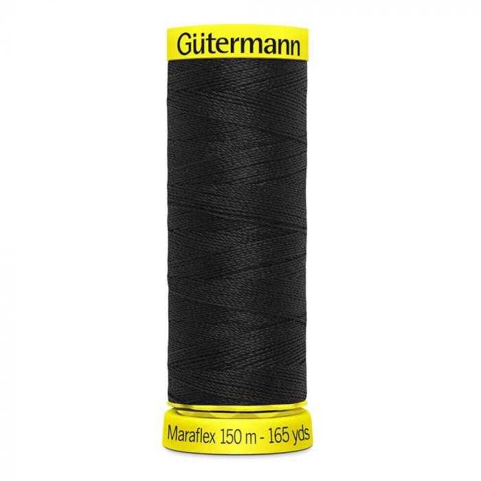 Fil élastique Gütermann 150 m - Col. 000 (noir) Fil élastique Gütermann 150 m - Col. 000 (noir)
