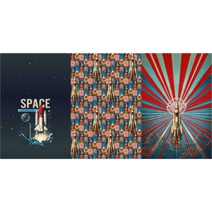French Terry Rocket to the Sky (panneau) French Terry Rocket to the Sky (panneau)