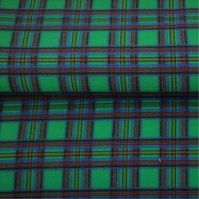 French Terry Scottish Print Green French Terry Scottish Print Green