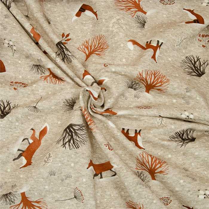 French Terry White Fox French Terry White Fox