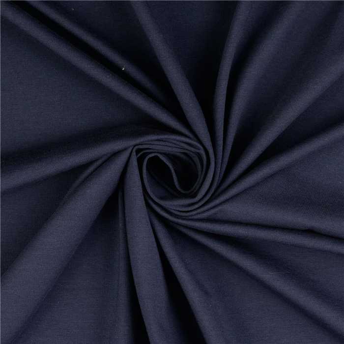 Jersey de coton Bleu marine Jersey de coton Bleu marine