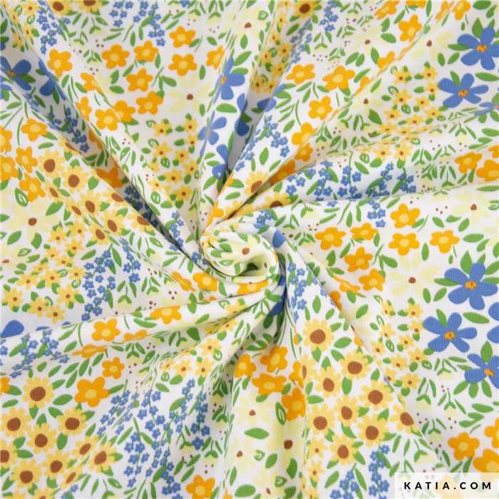 Jersey de coton Sunflower Field Jersey de coton Sunflower Field