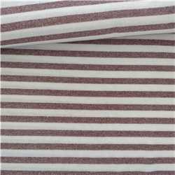 Jersey de viscose rayé cuivre lurex
