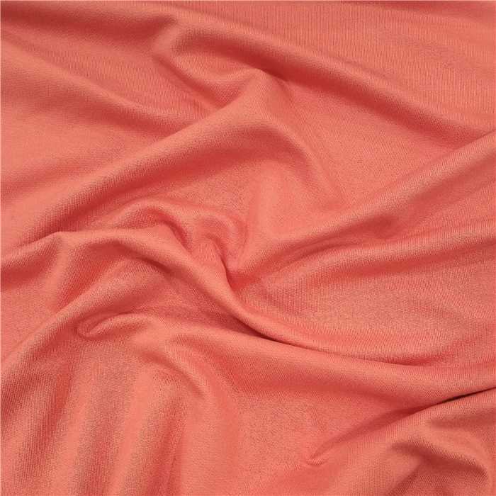 Jersey de viscose Rose Pamplemousse Jersey de viscose Rose Pamplemousse