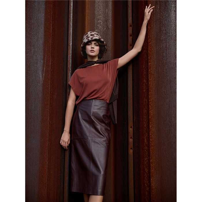 Jersey de viscose Silk touch Brun acajou Jersey de viscose Silk touch Brun acajou