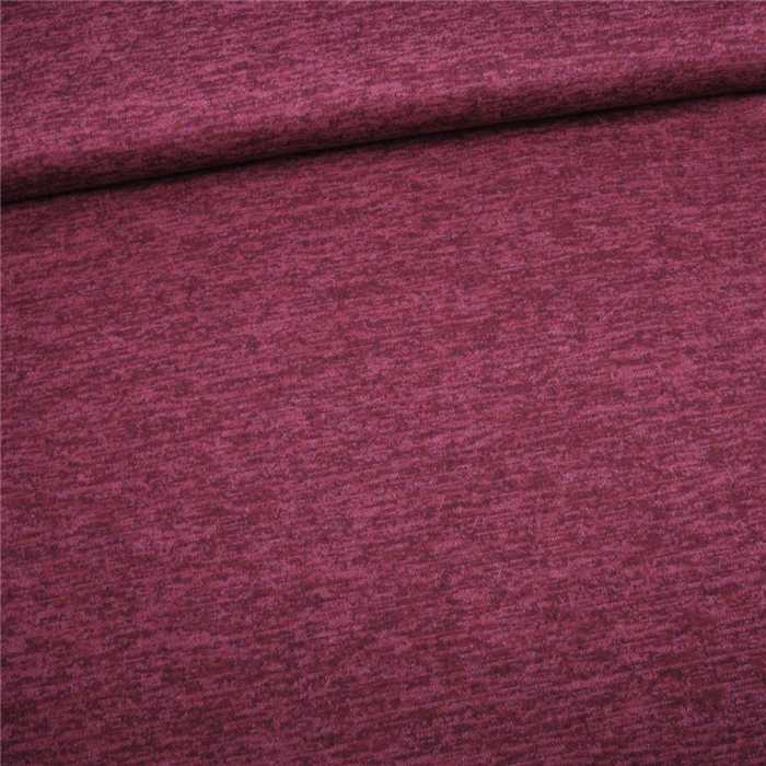 Jersey interlock Framboise chiné Jersey interlock Framboise chiné