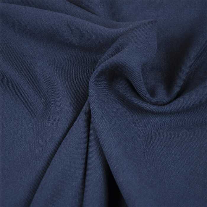Jersey modal Bleu foncé - Coupon de 85 cm