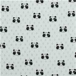 Jersey pointelle Sweet Panda Blanc