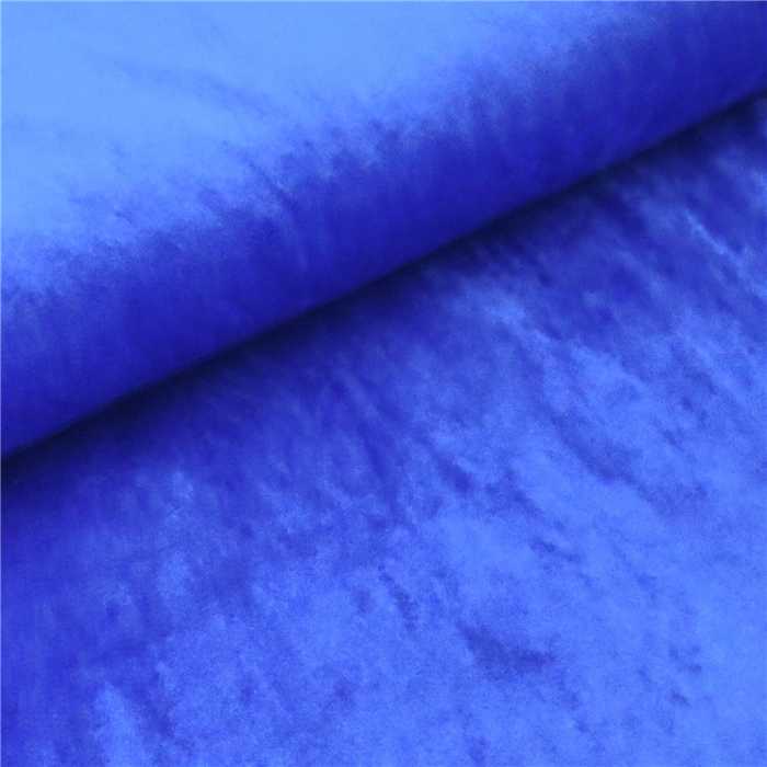 Jersey velours Bleu électrique