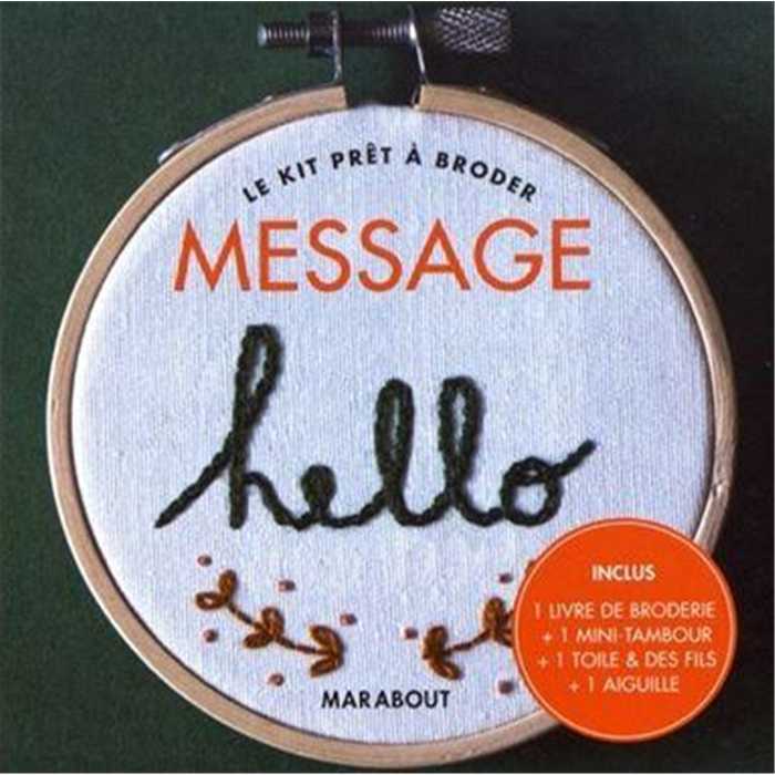 Kit prêt à broder Hello Kit prêt à broder Hello