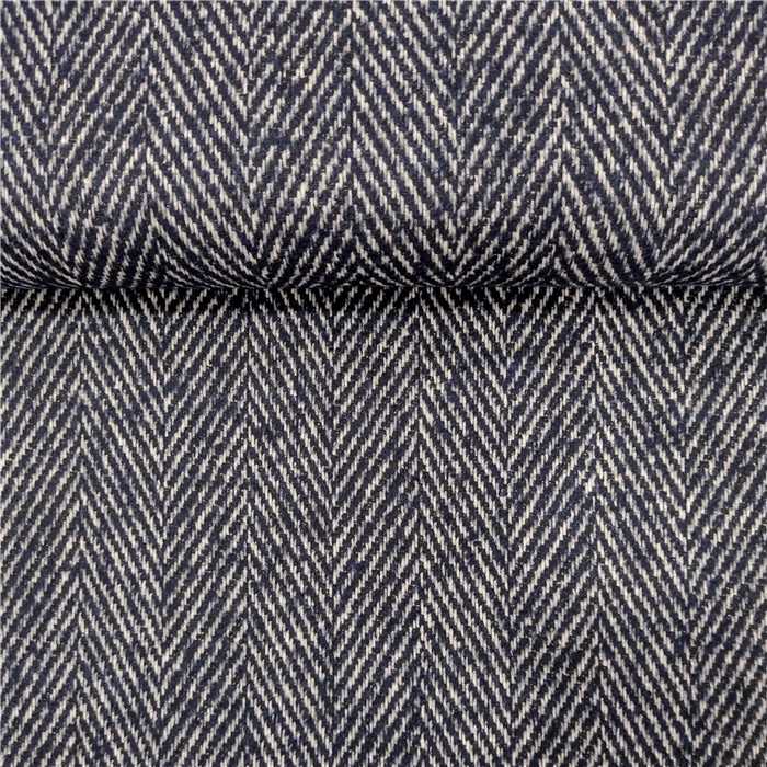 Lainage chevrons bleu Lainage chevrons bleu