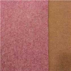 Maille double face Camel - Rouge