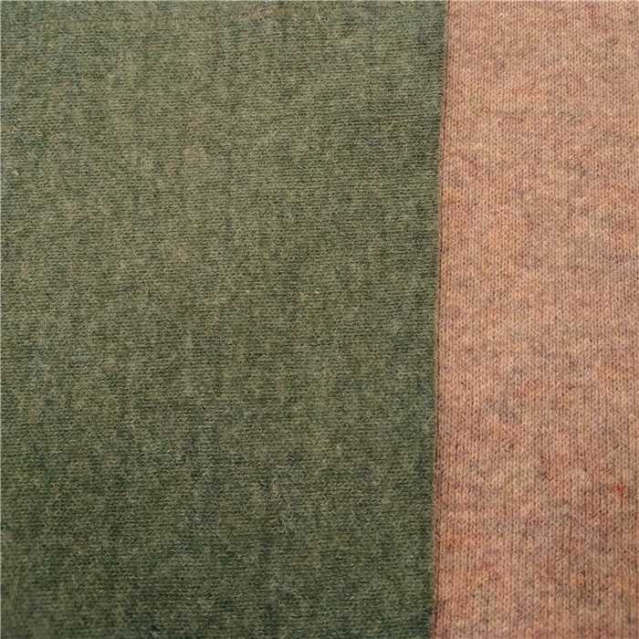 Maille double face Taupe - Vert mousse Maille double face Taupe - Vert mousse