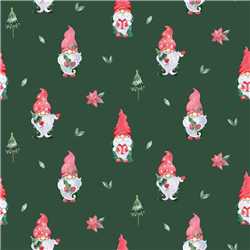 Popeline de coton Christmas Gnomes