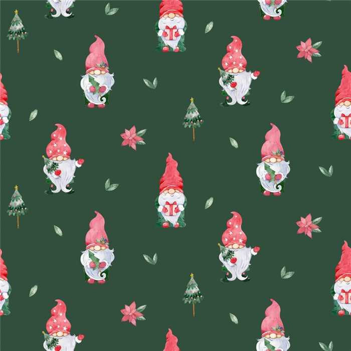 Popeline de coton Christmas Gnomes