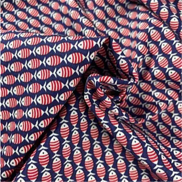 Popeline de coton Fish Popeline de coton Fish