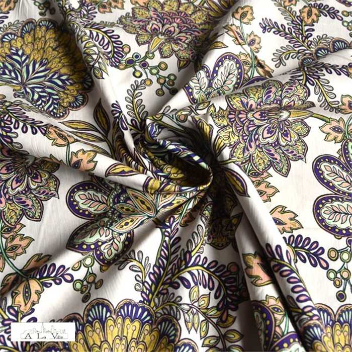 Popeline de coton Indian Flowers Popeline de coton Indian Flowers