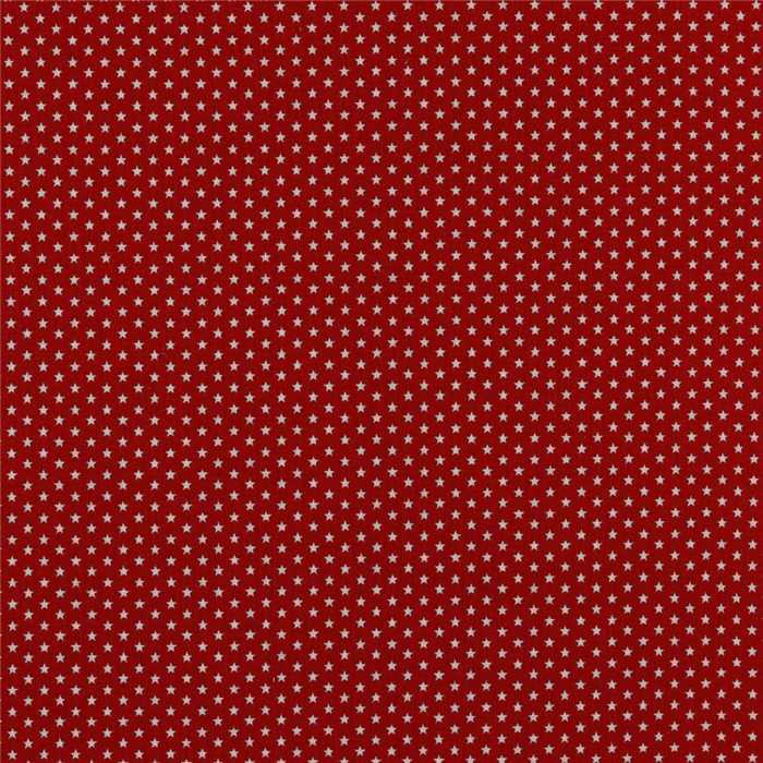 Popeline de coton Mini Stars Red Popeline de coton Mini Stars Red