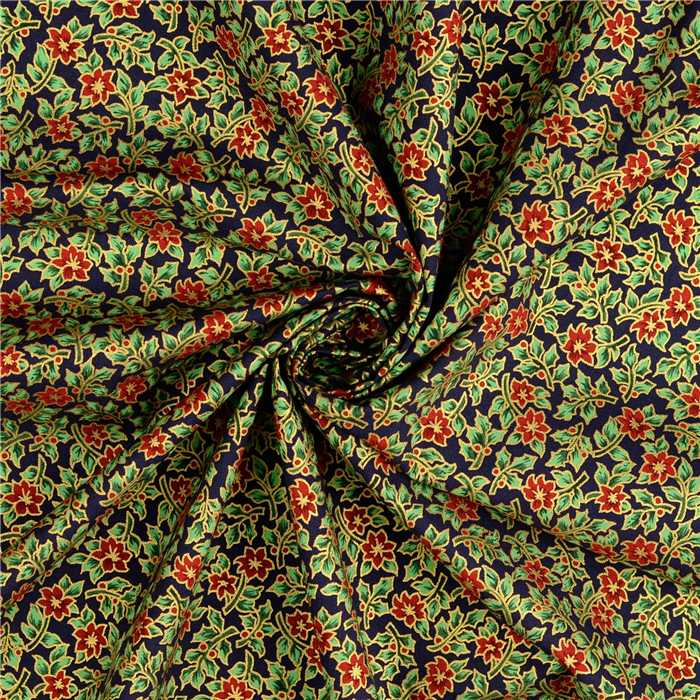 Popeline de coton Tapis de gui Popeline de coton Tapis de gui
