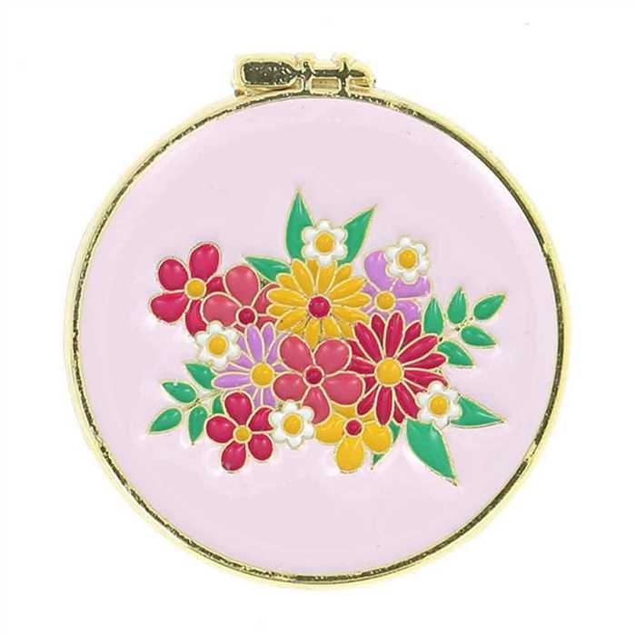 Porte-aiguille aimanté - Fleurs Porte-aiguille aimanté - Fleurs