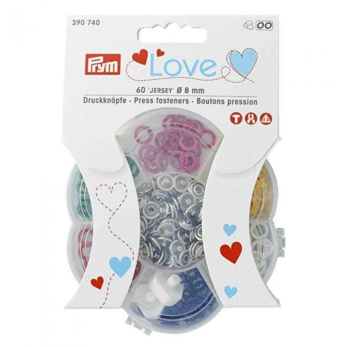 Pressions Jersey 8 mm (Assortiment avec boîte) Pressions Jersey 8 mm (Assortiment avec boîte)
