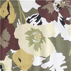 Satin de coton Flower Power Vert